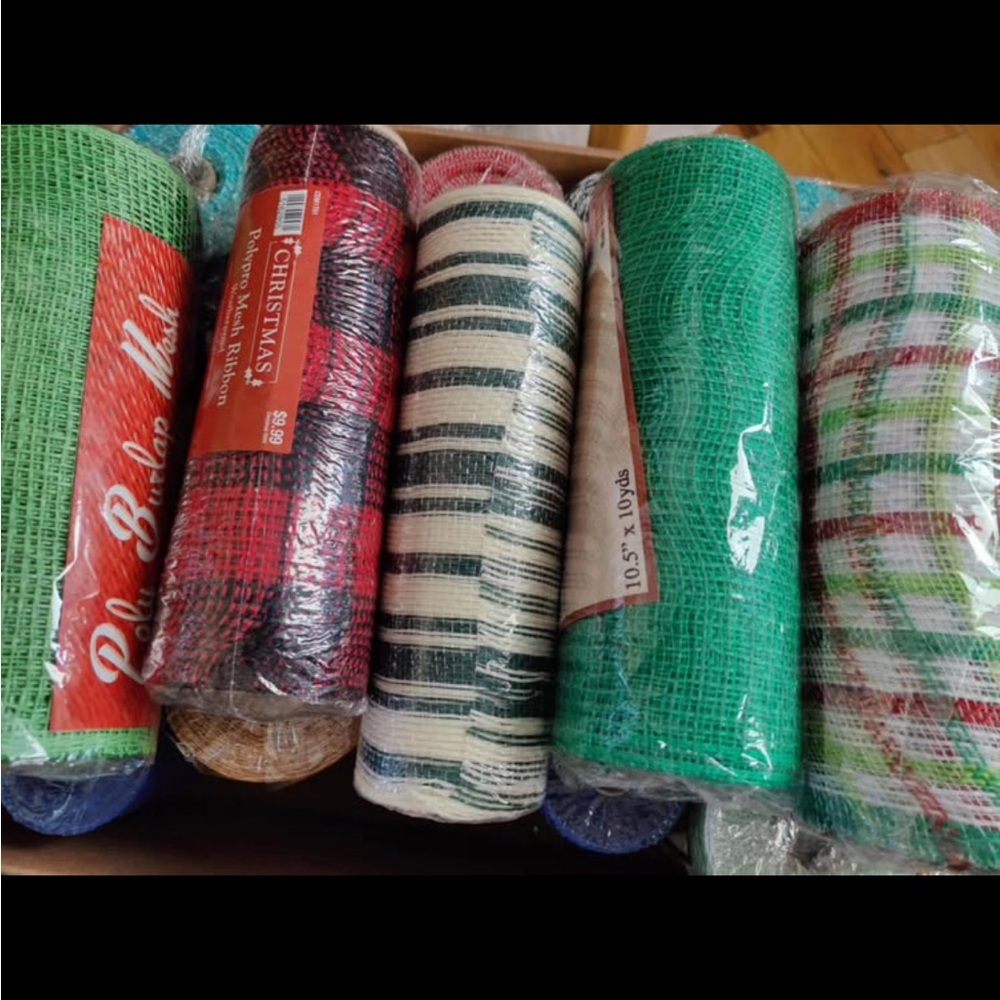 Colorful Mesh Ribbon Rolls - Picture 2 of 7